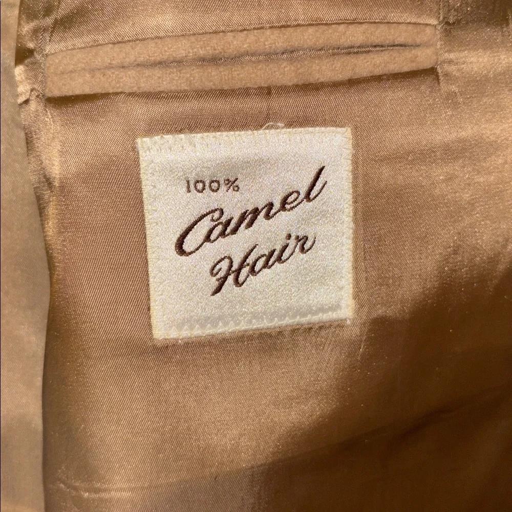 Classic Fit  100 Camel Hair Twill Sport Coat Mens 54 L